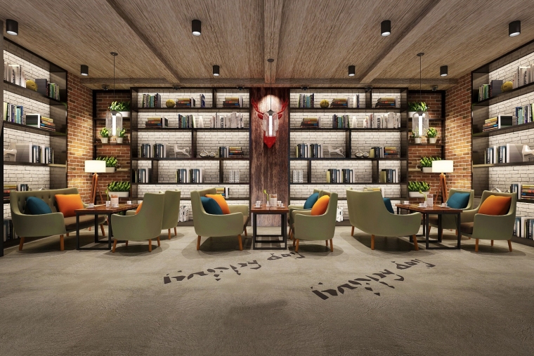 工業(yè)網(wǎng)咖休閑區(qū)裝修設(shè)計(jì)效果圖