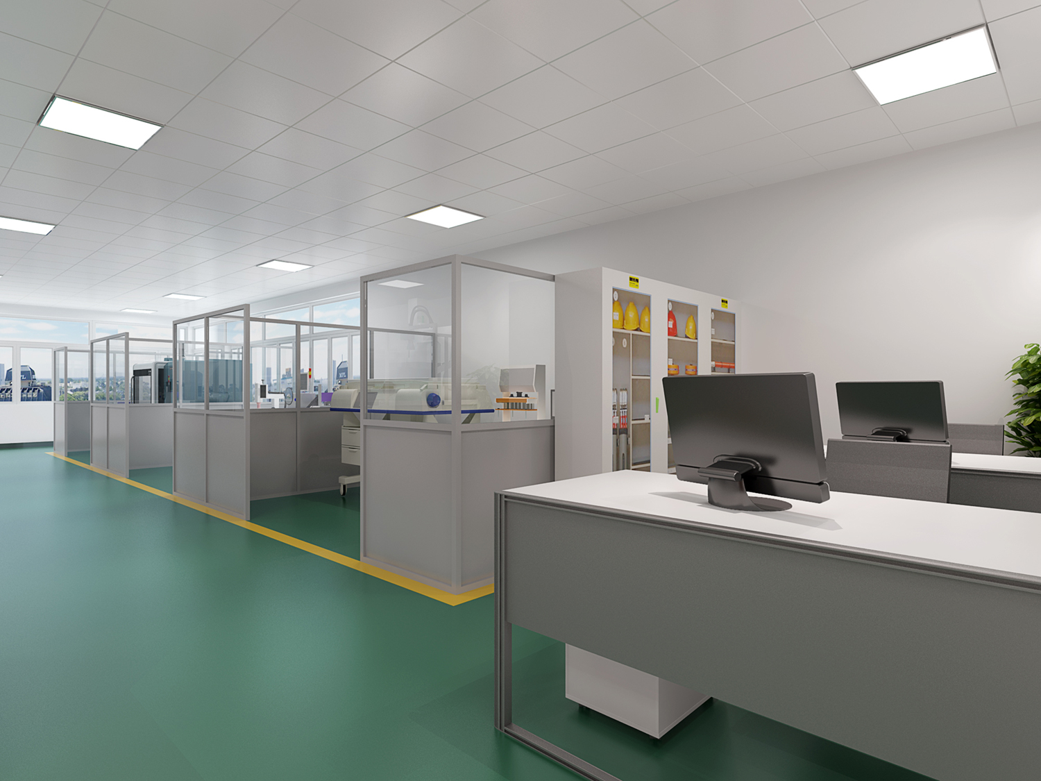 園區廠房辦公樓裝修設計效果圖