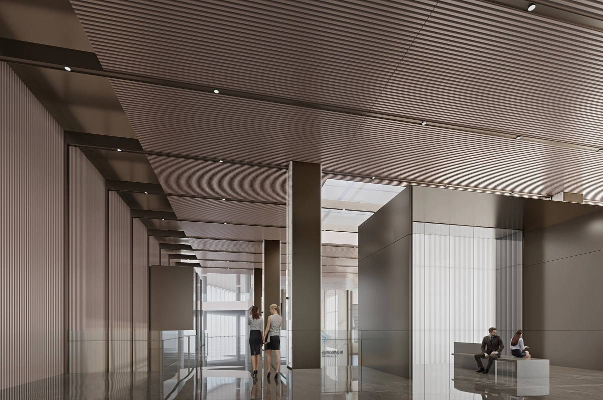 工業園區廠房辦公樓裝修效果圖