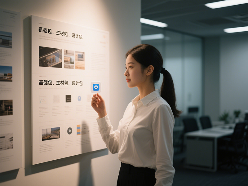 辦公室裝修基礎包、主材包、設計包