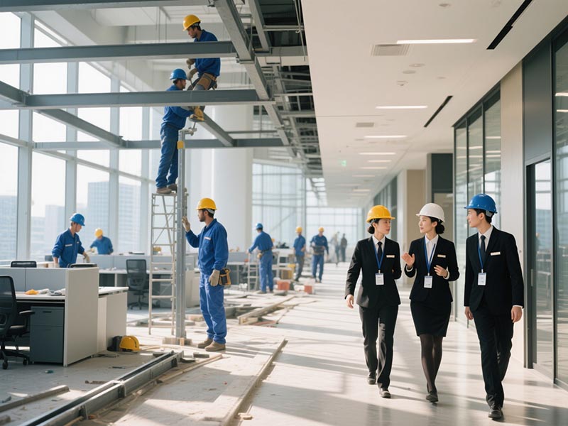 辦公室二層搭建施工