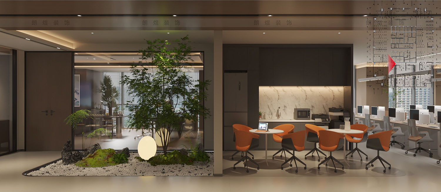 辦公室員工茶水間裝修效果圖